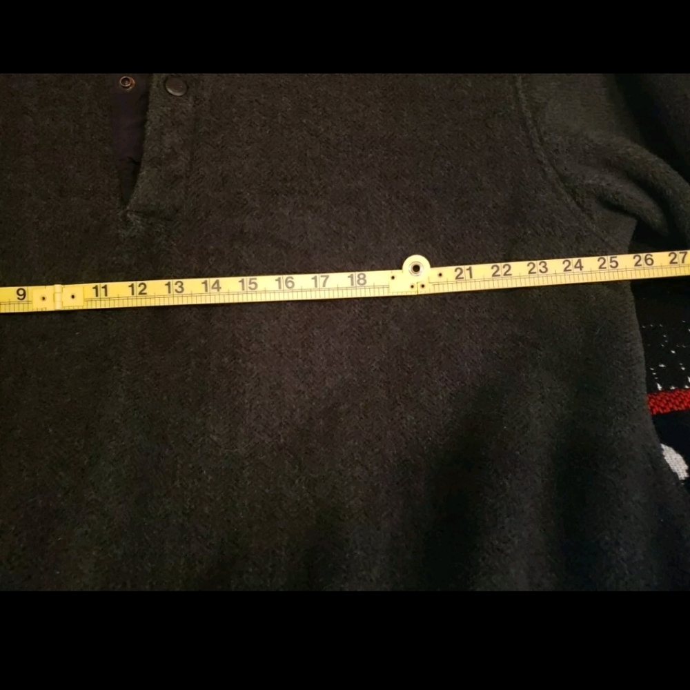 Vintage Woolrich Snap Mock Neck Charcoal Men's XL Fleece Pullover Polartec USA - Picture 9 of 14